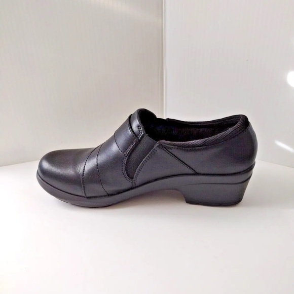 Clark’s collection ULTIMATE comfort ANGIE PEARL BLACK LEATHER Upper CUIR NOIR - Picture 8 of 16
